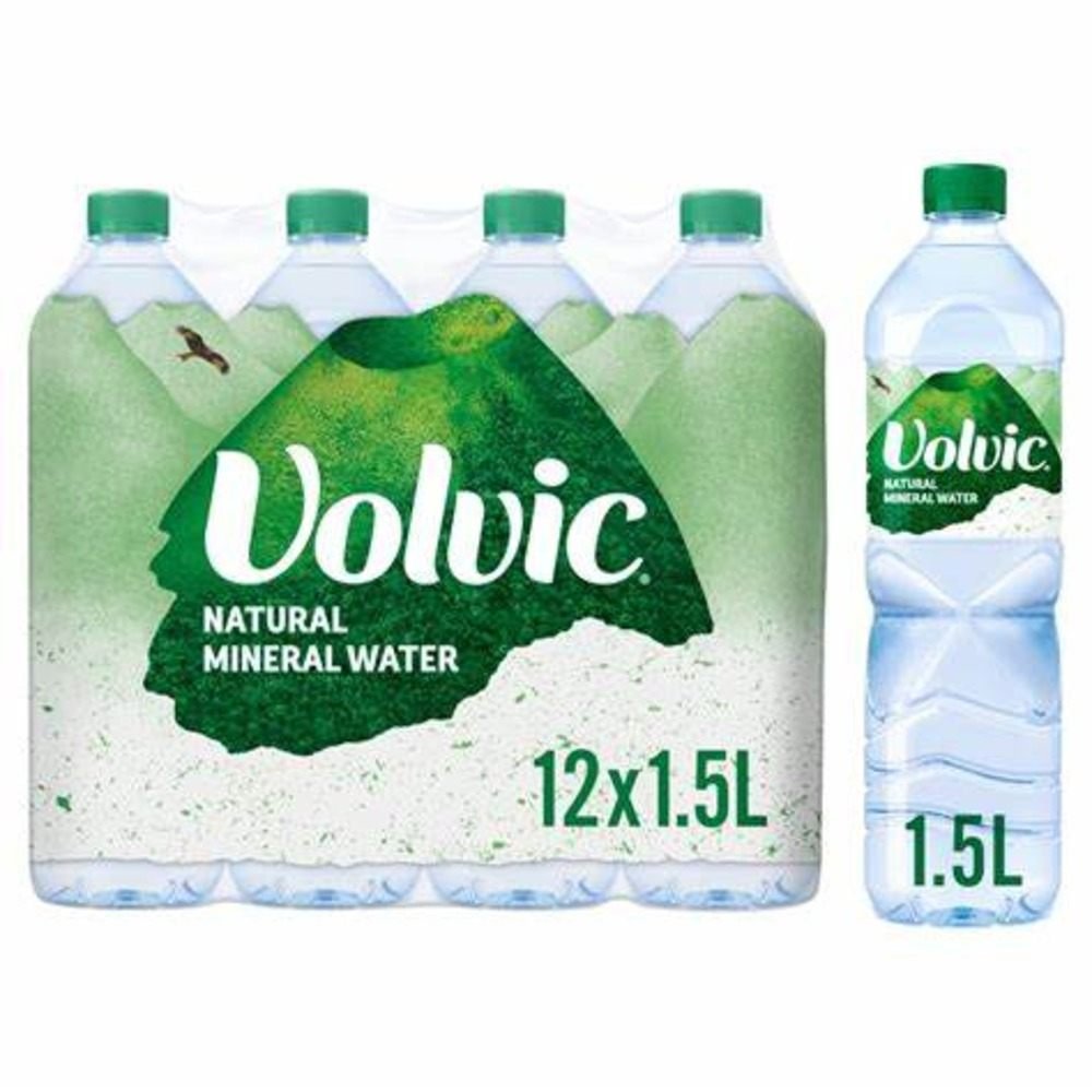 VOLVIC- NATURAL MINARAL WATER 12X1.5LTR