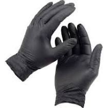 GLOVES BLACK LARGE  POWDERFREE 1X100S